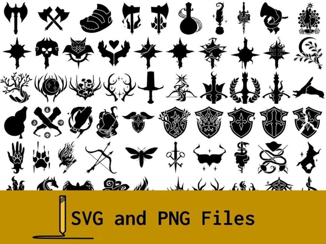 Baldur's Gate 3 Class and Subclass Icon Svgs and Pngs - Etsy