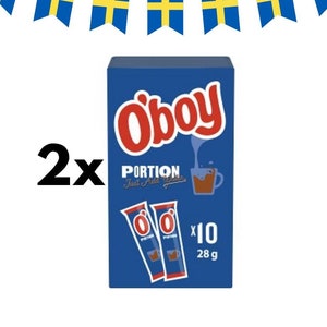 Swedish Chocolate Milk Drink Mix, 2xOboy package, 20 Portion bags to mix.