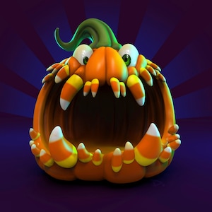 Pumpkin STL for 3D printing