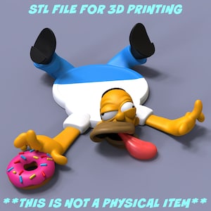 Homer Coaster STL for 3D Printing ((NOTE: This is not a physical item))