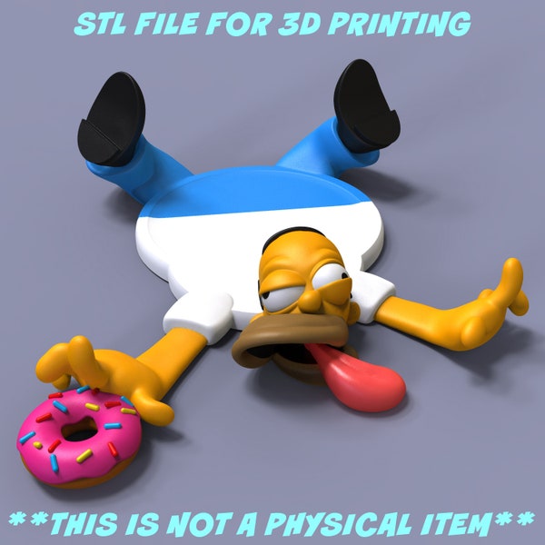 Homer Untersetzer STL für 3D-Druck ((HINWEIS: Dies ist kein physischer Artikel))