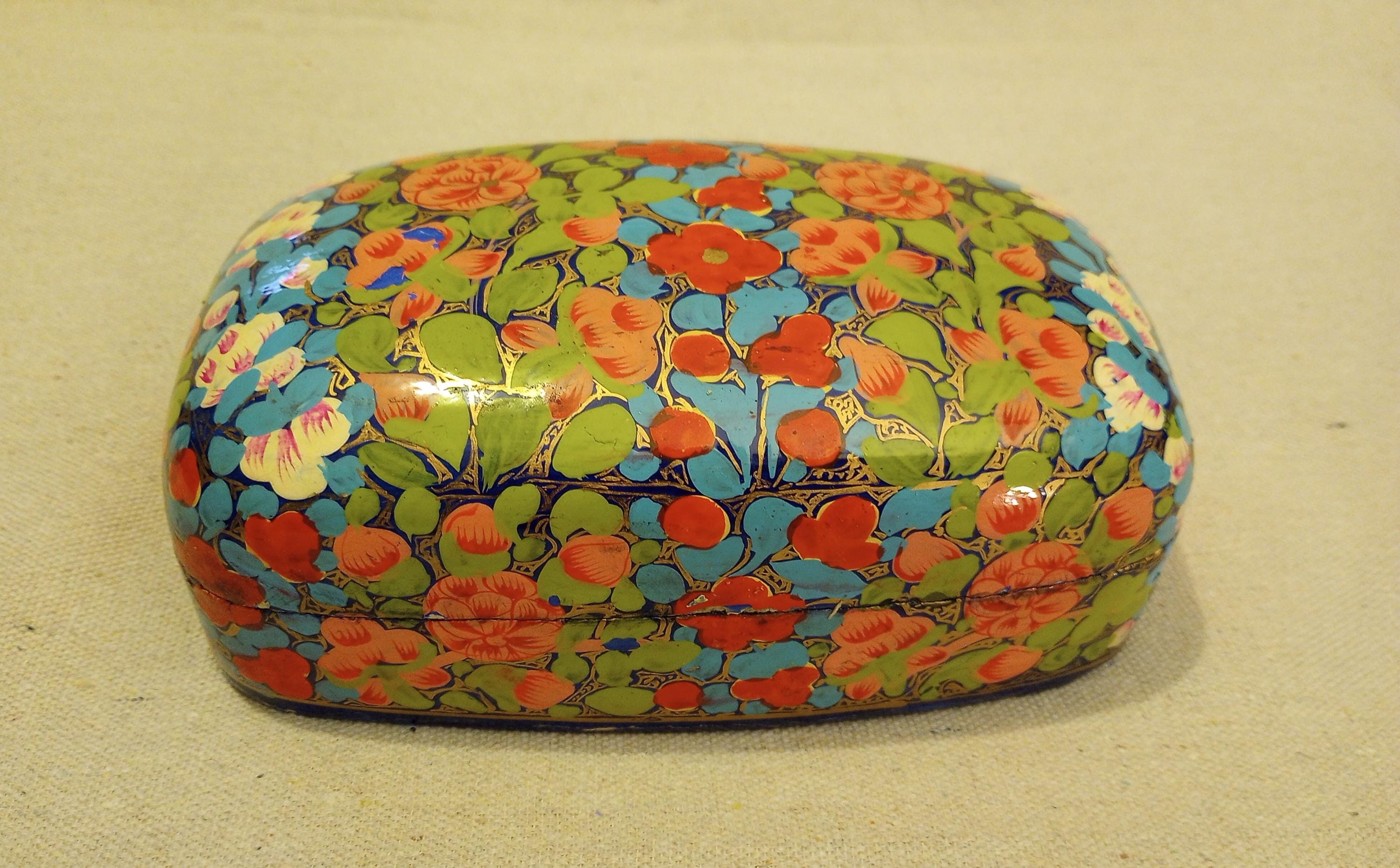 【PAPIER-MACHE STORAGE CONTAINER】 Paper Mache Storage Container - Etsy