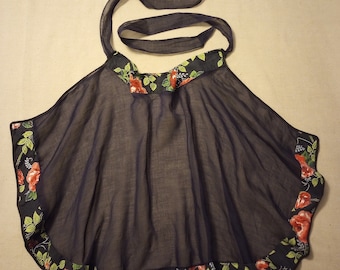 Vintage Sheer, Floral Apron