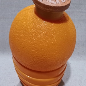 Vintage, Corked, &quot;Orange&quot; Beverage Container
