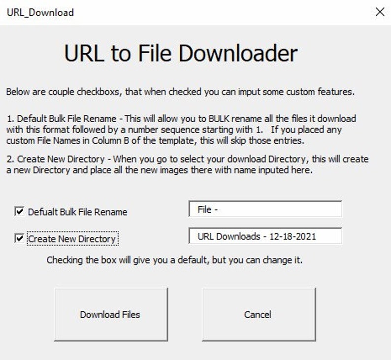 Url To File Downloader