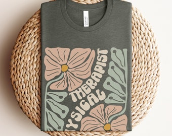 Floral Boho Physical Therapist TShirt Physical Therapy Shirt PT Appreciation Gift PT Shirt Physical Therapist Graduate Gift PT Assistant Tee