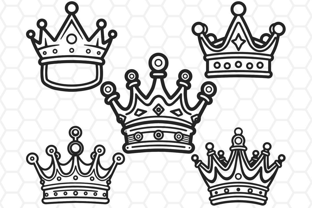 Crown Svg Files for Cricut Crown Svg Crown Clipart Crown - Etsy
