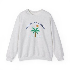 Unisex Heavy Blend Crewneck Sweatshirt - Island of Lesbos, Lesbian Sweatshirt, Gay Sweatshirt, Retro Sweatshirt, Cozy Lesbian Shirt