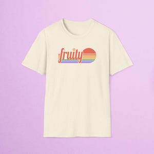 Unisex mjuk t-shirt - subtil HBTQ-tröja fruktig t-shirt saffil WLW-tröja pride-tröja lesbisk pride lesbisk synlighet pride-månaden-tröja