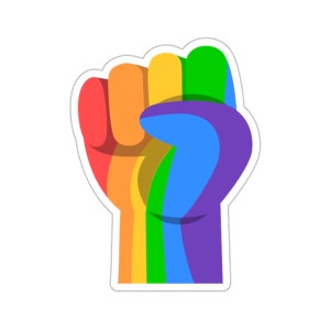 Kiss-Cut Sticker - Pride Sticker - LGBT Ally, Ally Sticker, Safe Spaces Sticker, LGBT Spaces, Lesbian Sticker, Gay Sticker