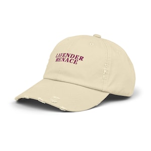 Verontruste pet - pet lesbienne - hoed lavendel dreiging, lesbische geschenken, lesbische dingen, sapphic hoed, muts, WLW-pet, Live Laugh Lesbian, geschiedenis lesbienne
