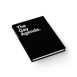 Journal - Ruled Line - The Gay Agenda - Lesbische geschenken, homoboeken, lesbienne dagboek, grappig lesbisch cadeau, lesbisch decor, WLW sapphic, Gay Gifts