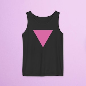 Unisex Comfort Colors Tank Top - Lesben, Schwule, Bisexuell, Pinkes Dreieck, LGBTQ, Pride Tank