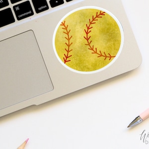 Softball Sticker, Sport Sticker, Car Sticker, Laptop Sticker, Water Bottle Sticker, Vinyl Sticker, Planner Sticker, Journal Stickers,