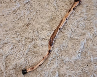 Handmade pearwood walking stick.