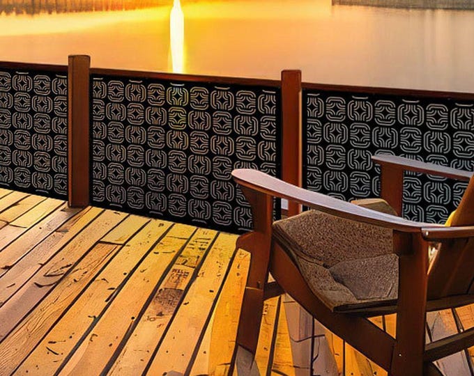 Aluminum Privacy Screen: Botanical Metal Wall Art, Home Accent