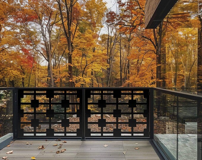 Aluminum Garden Fence Panel - Decorative Privacy Screen Insert