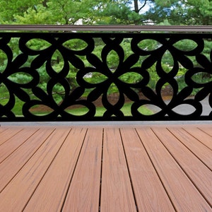 Metal Privacy Screen Laser Cut Panel Privacy Screen Fence Decor Metal Decorative Panel, Outdoor Metal Privacy Screens For Decks Near Me image 2