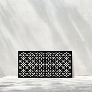 Outdoor Decorative Screen, Metal Grille for AC Unit, Stylish Balcony Divider, Rustproof Panel