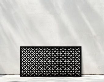 Outdoor Decorative Screen, Metal Grille for AC Unit, Stylish Balcony Divider, Rustproof Panel
