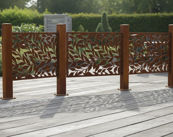 Tree Design Metal Privacy Screen, Aluminum Garden Fence Panel