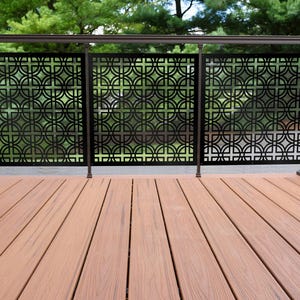Modern Aluminum Garden Privacy Screen: Patio Fence Panel