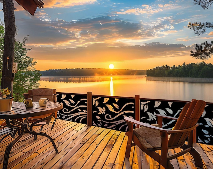 Aluminum Metal Wall Art Panel: Butterfly Floral Design, Outdoor Decor