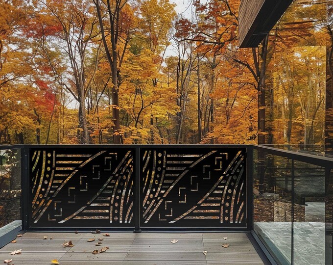 Metal Privacy Screen: Nature-Inspired Wall Art Decor