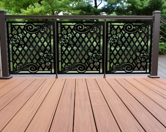 High Quality Aluminum Privacy Panel Metal Railing Panel, Balcony, Deck Panel, Fence, Decorative Panel, Wall Art, Mothers Day
