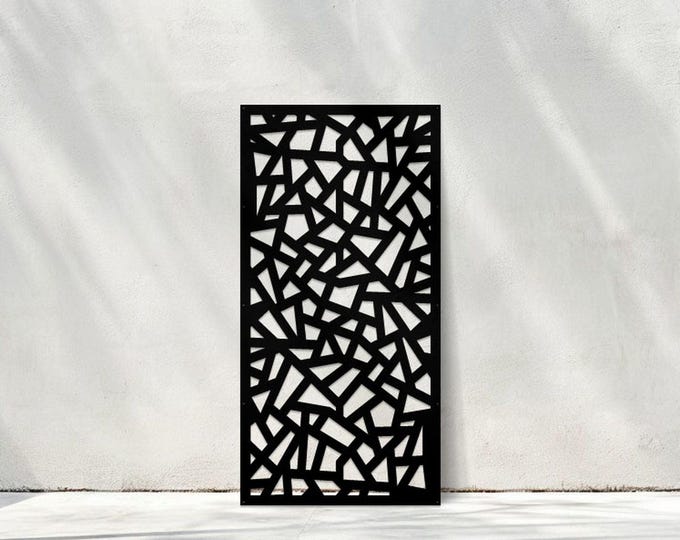 Modern Aluminum Privacy Screen, Garden Art Panel, Patio Divider