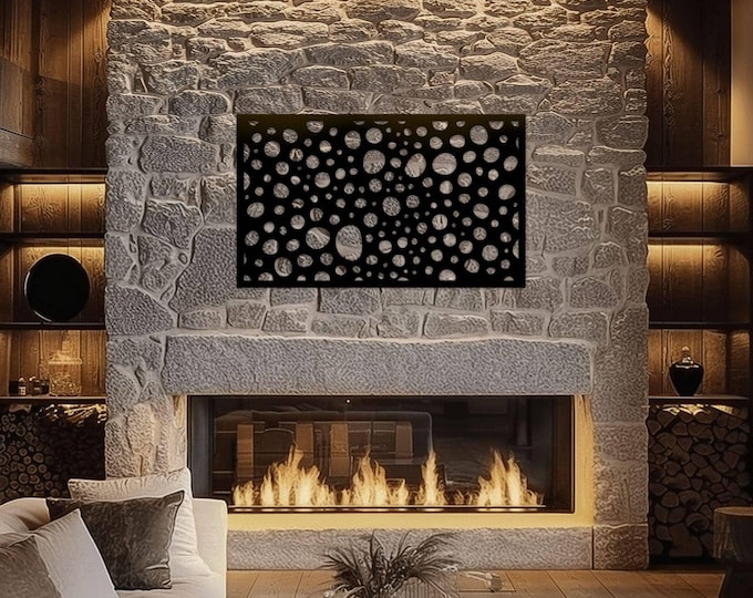 Modern Metal Privacy Screen Panel - Decorative Garden Fence Insert