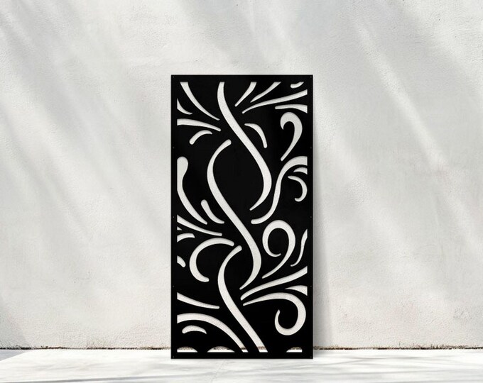 Metal Privacy Screen, Classic Swirls Panel, Home Decoration, Wall Decor, Garden Art, Mothers Day Gift