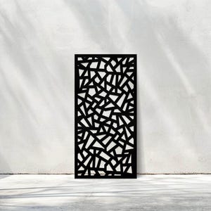 Modern Aluminum Privacy Screen: Laser Cut Decorative Panel