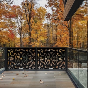 Metal Decorative Panel Outdoor Garden Privacy Screen Yard Art, Outdoor Privacy Panels, Balcony Privacy Screen For Sale, Mothers Day
