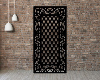 Decorative Laser Cut Metal Privacy Screen, Mothers Day