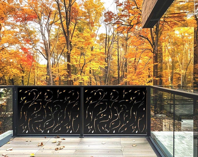 Abstract Waves Metal Wall Art: Modern Indoor/Outdoor Panel