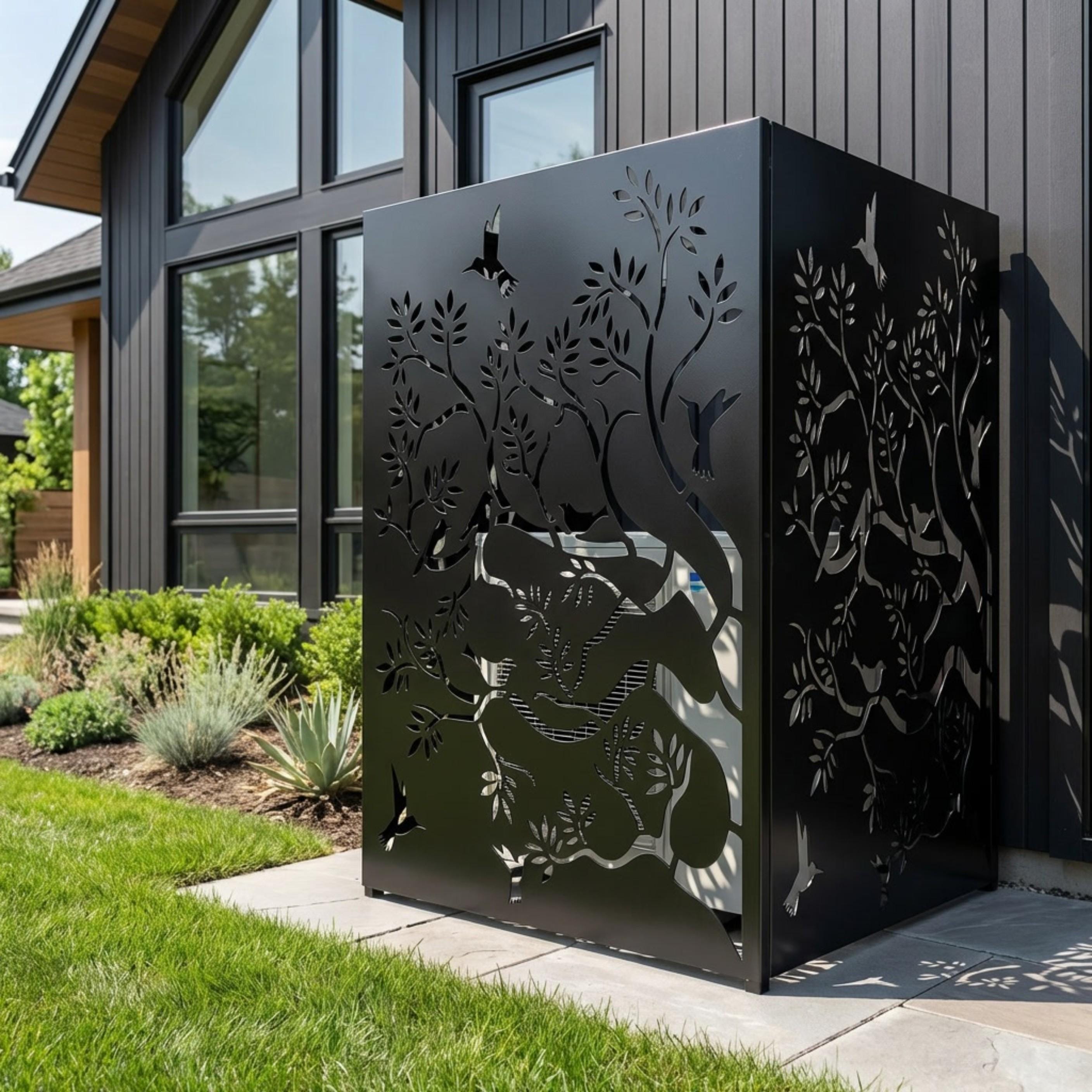Metal Tree Privacy Panel, Outdoor Aluminum Screen , Laser Cut Panel ...