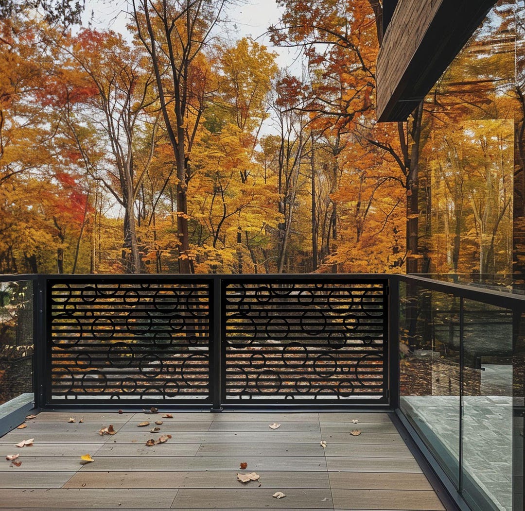 Metal Privacy Screen, Fence, Decorative Panel, Metal Balusters, Metal ...