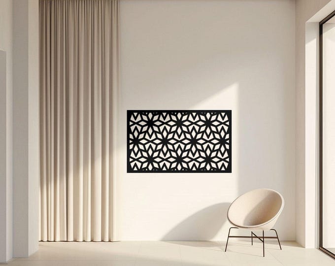 Aluminum Floral Privacy Screen, Garden Fence Topper, Metal Wall Art