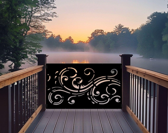 Aluminum Garden Privacy Screen: Decorative Curly Petals Panel