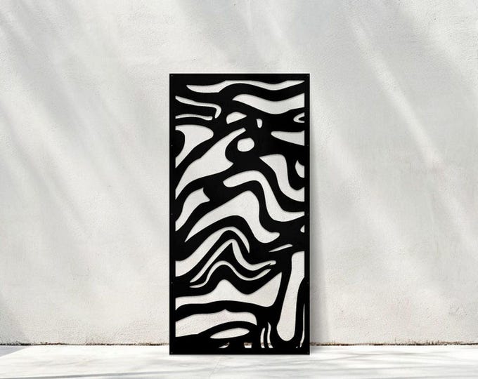Privacy Screen, Modern Metal Panel, Outdoor Decor, Stylish Garden Accent, Fast Shipping, Patio Privacy
