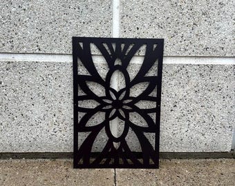 Artistic Garden Screen, Laser-Cut Privacy Panel, Metal Yard Decor, Outdoor Screen, Stylish Garden Decor, Durable Panel