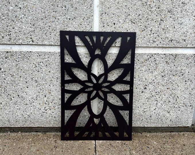 Artistic Garden Screen, Laser-Cut Privacy Panel, Metal Yard Decor, Outdoor Screen, Stylish Garden Decor, Durable Panel