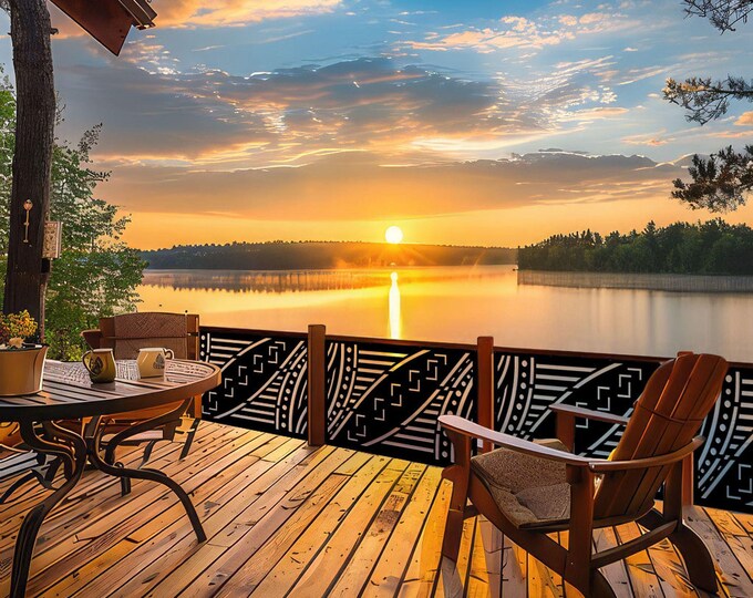 Aluminum Privacy Screen, Decorative Fence Topper, Modern Garden Decor