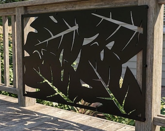 Aluminum Decorative Garden Screen, Custom Metal Yard Divider, Weatherproof Outdoor Panel