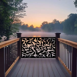 Aluminum Privacy Screen Panel, Metal Garden Fence Art, Outdoor Decorative Steel Panel Inserts