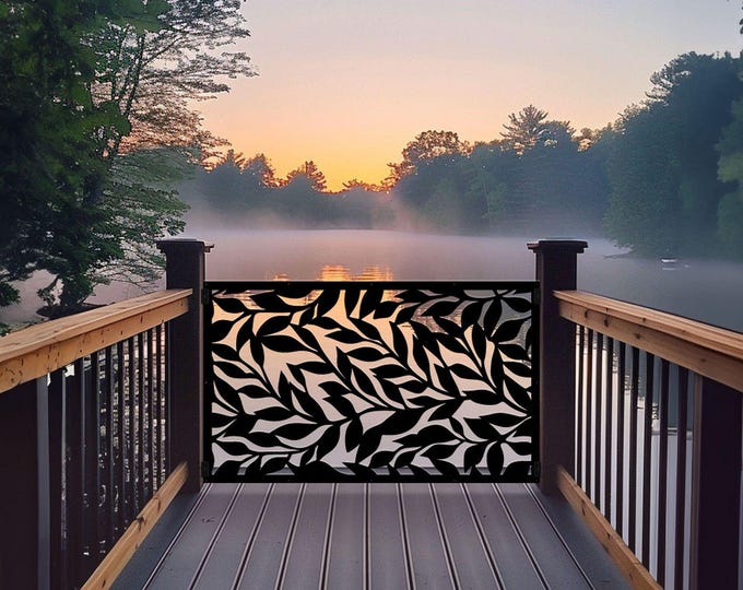 Aluminum Privacy Screen Panel, Metal Garden Fence Art, Outdoor Decorative Steel Panel Inserts