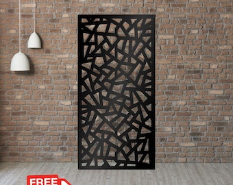 Modern Interior Railings, Decorative Laser Cut Panel, Metal Privacy Screen, Fence, Decorative Panel, Wall Art, Outdoor or Indoor