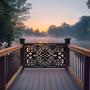 Traditional Elegant Aluminum Privacy Screen for Patio, Garden and Backyard