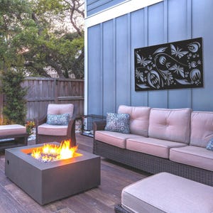 Folding Screen, Metal Privacy Screen, Fence, Decorative Panel, Wall Art, Decorative Spring panel, Garden Fence Decor Art Outdoor For Sale